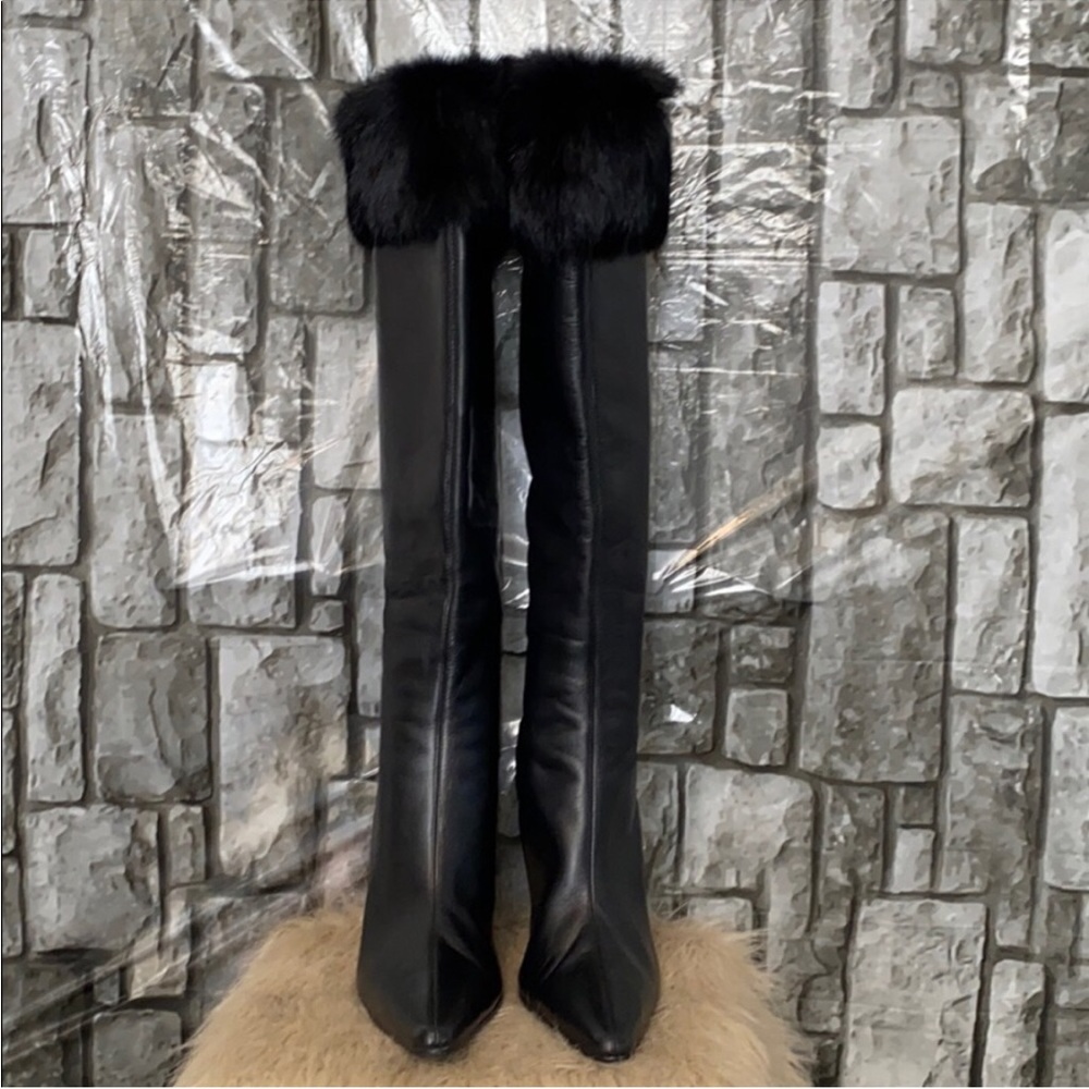 COPY - Valerie Stevens Leather/Fur Boots Women’s..Sz 7.5